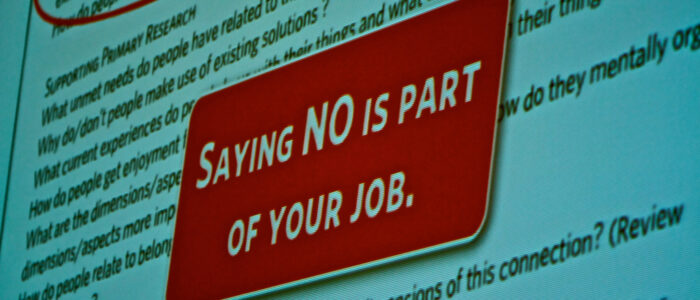 Saying No Could Give Your Career Life
